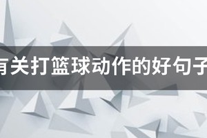 篮球训练句子怎么写好